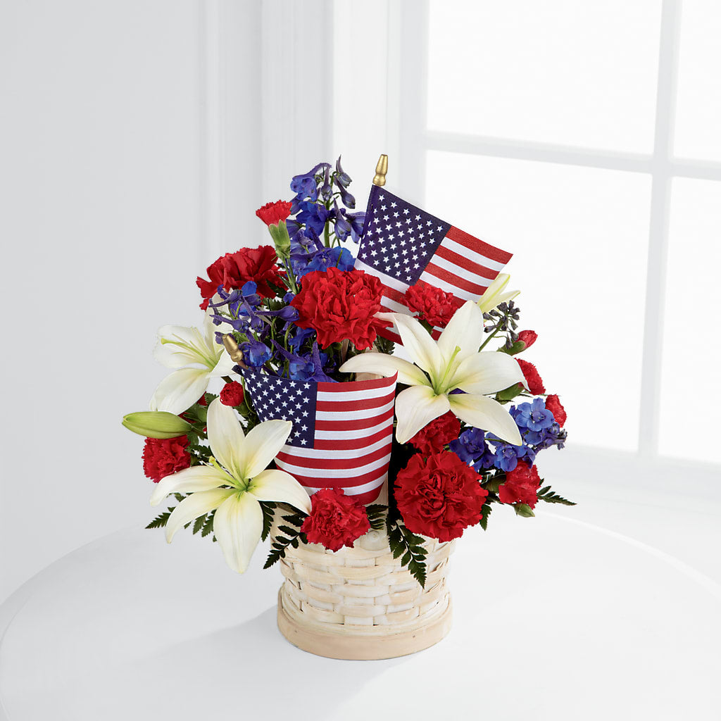 American Glory Bouquet – Blossoms In Studio Of Flowers, Forest MS