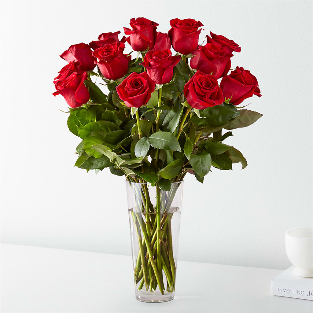 Long Stem Red Rose Bouquet – Blossoms In Studio Of Flowers, Forest MS