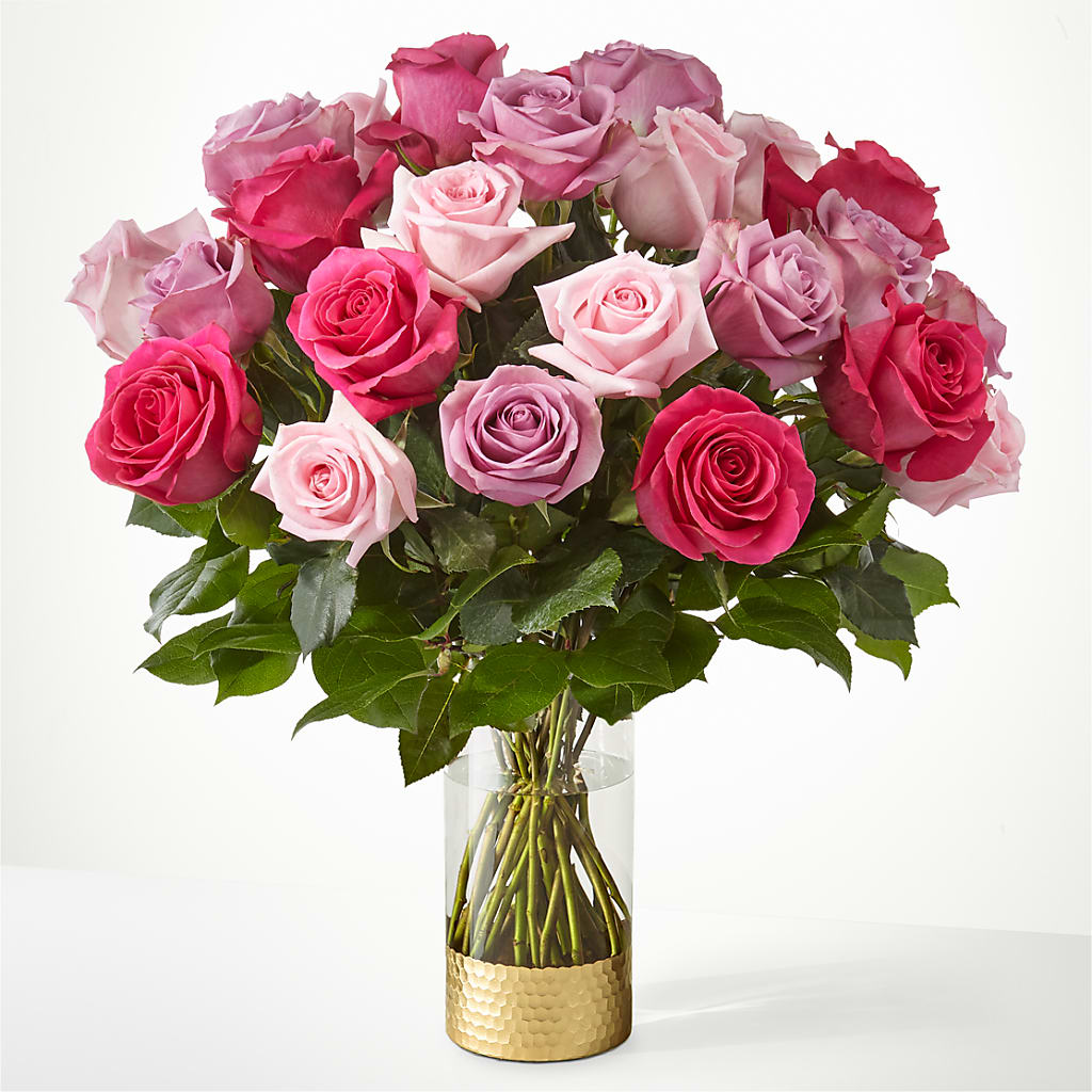 Pure Beauty Mixed Roses – Blossoms In Studio Of Flowers, Forest MS