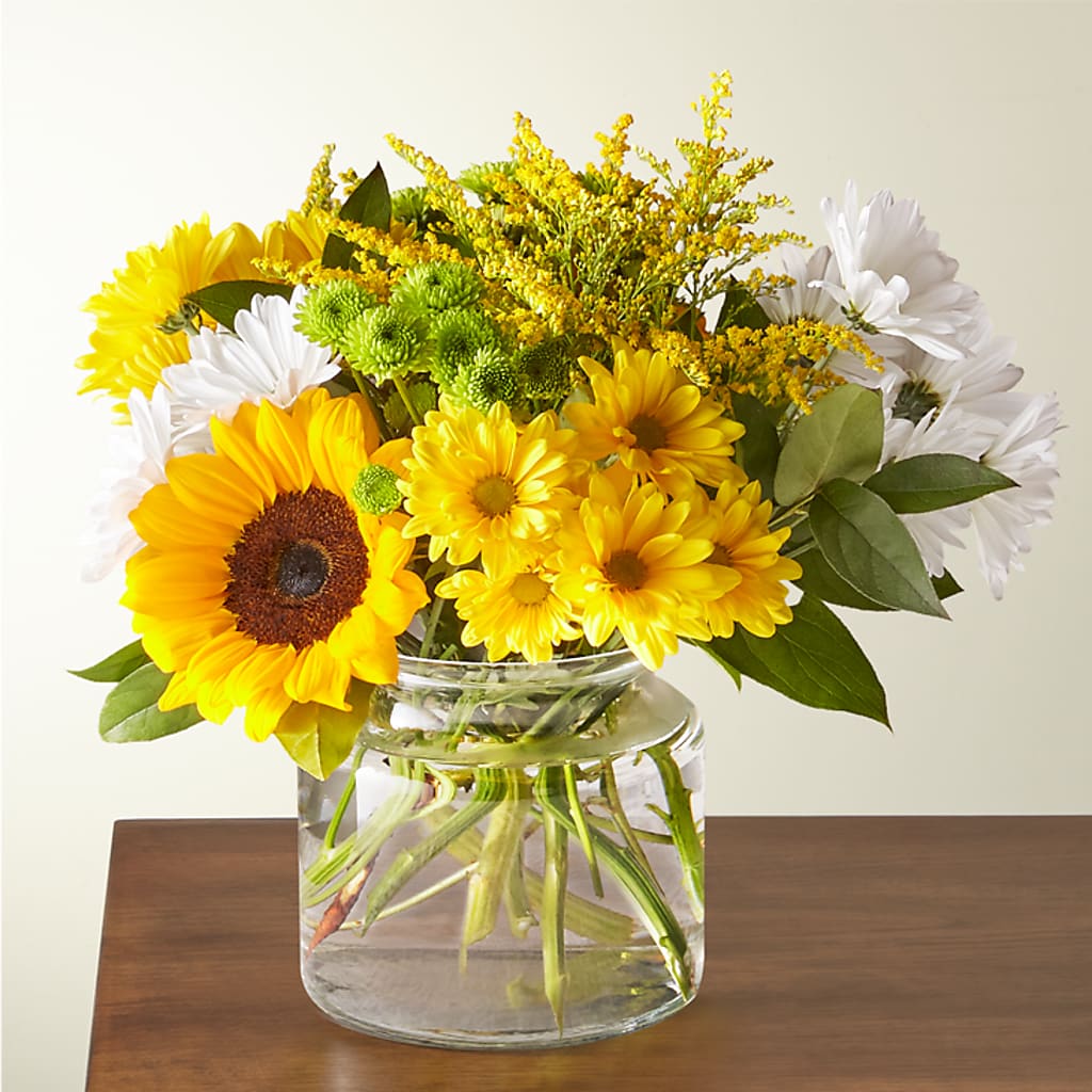 Hello Sunshine Bouquet – Blossoms In Studio Of Flowers, Forest MS