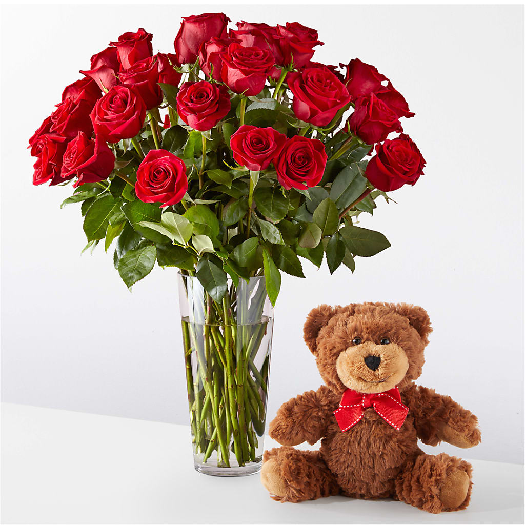 Romantic Long Stem Red Rose Bouquet Bundles – Blossoms In Studio Of Flowers, Forest MS