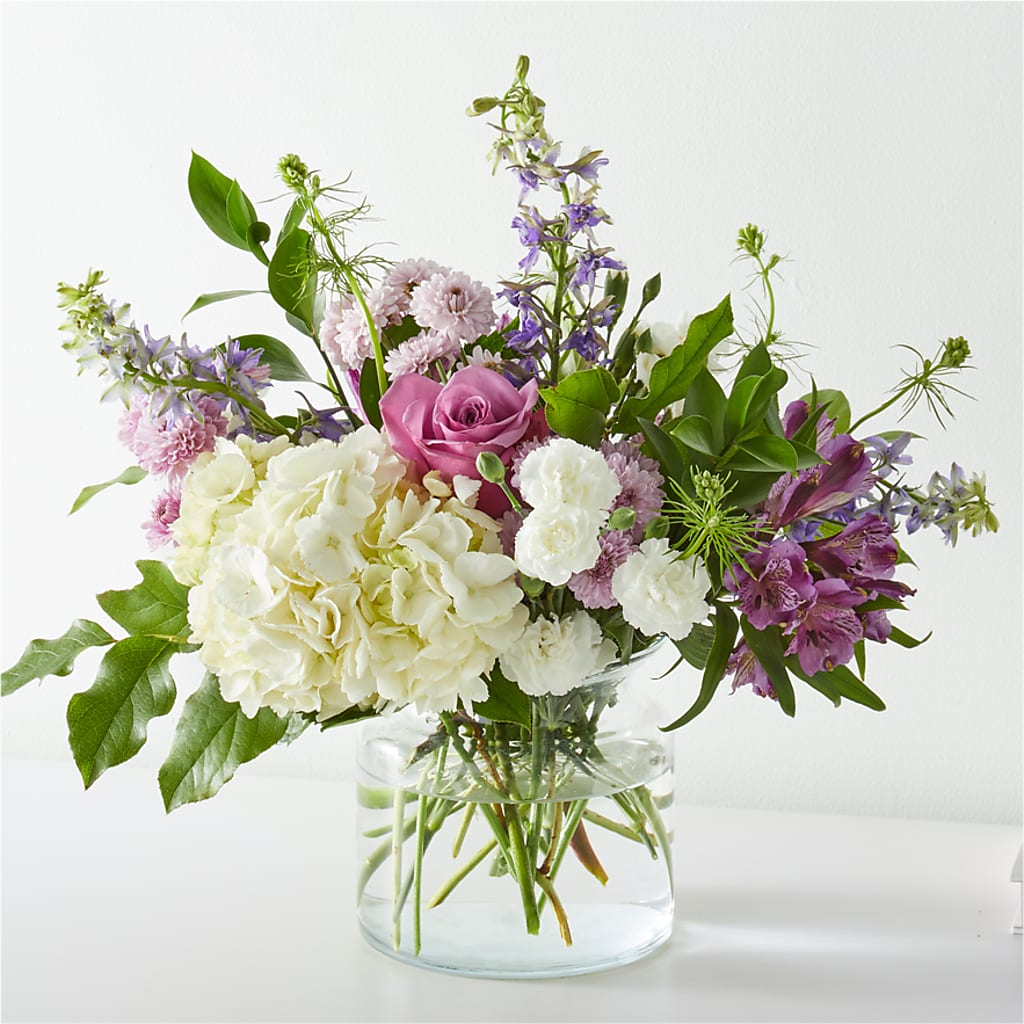 Violet Caress Bouquet – Blossoms In Studio Of Flowers, Forest MS