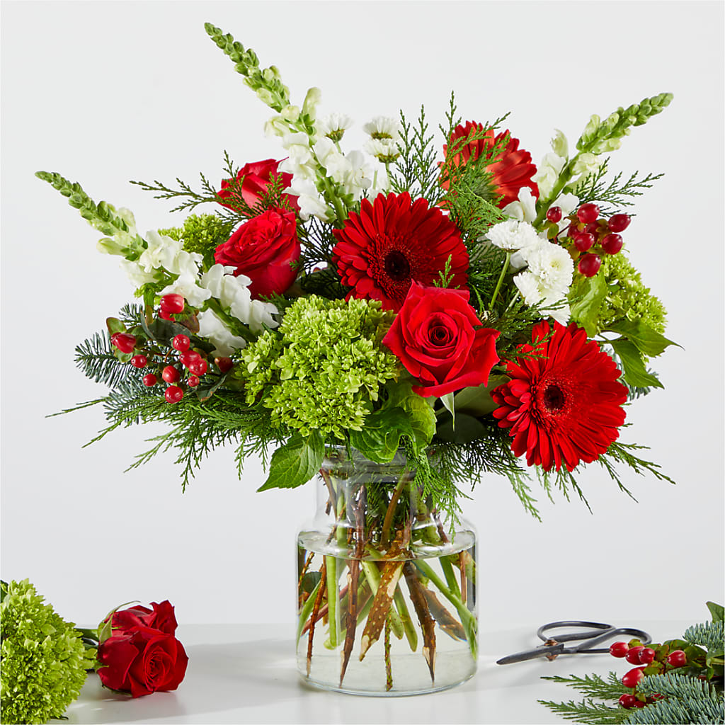 Merry Moment Bouquet – A Florist Original – Blossoms In Studio Of Flowers, Forest MS