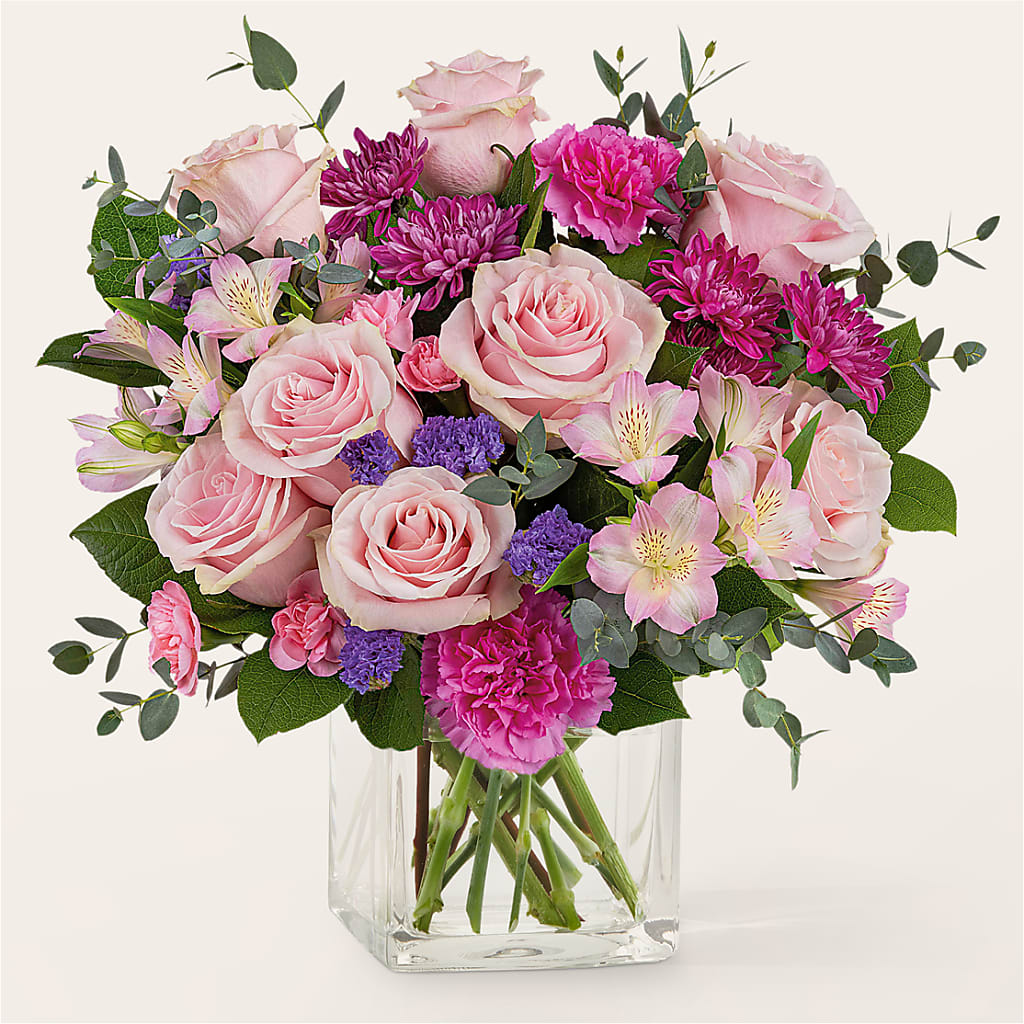 Rosy Radiance Bouquet – Blossoms In Studio Of Flowers, Forest MS