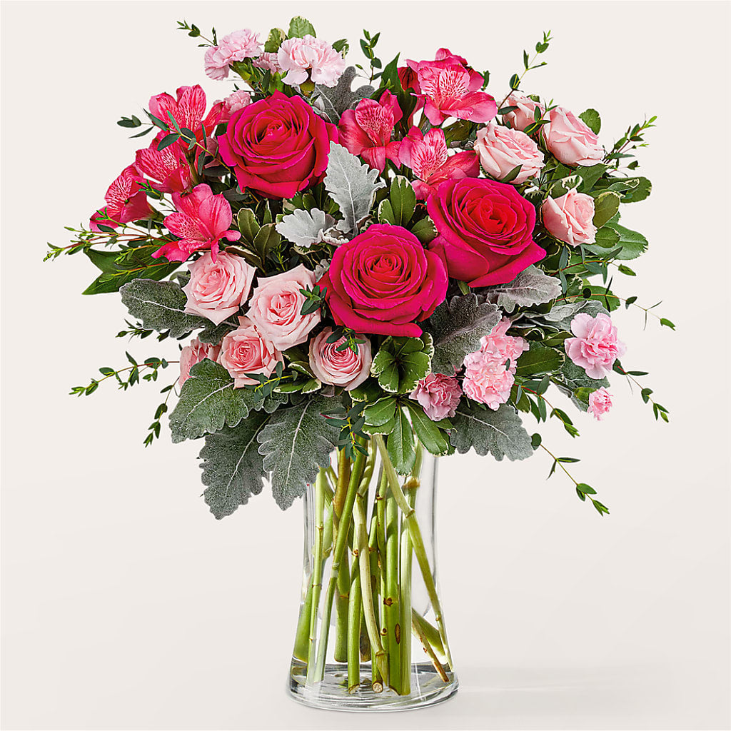 Tickled Pink Bouquet – Blossoms In Studio Of Flowers, Forest MS
