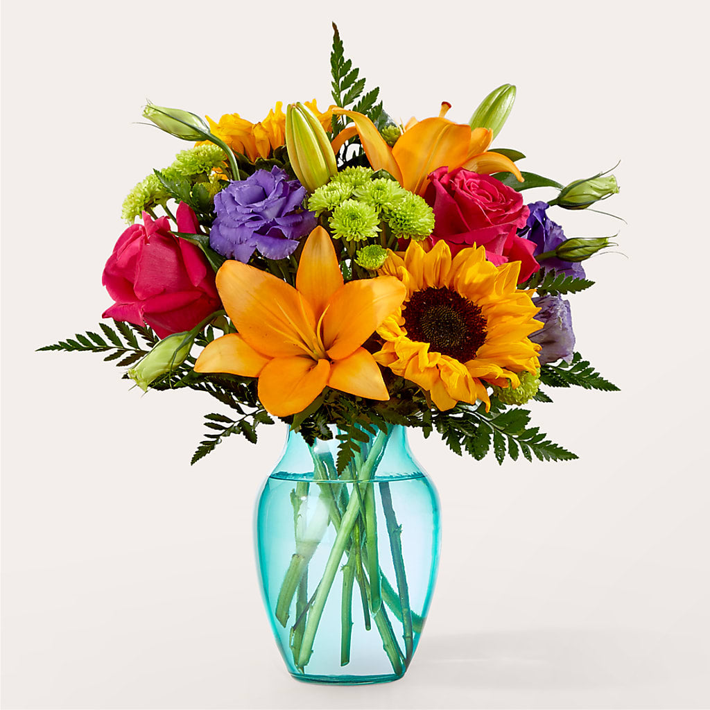 Double Rainbow Bouquet – Blossoms In Studio Of Flowers, Forest MS