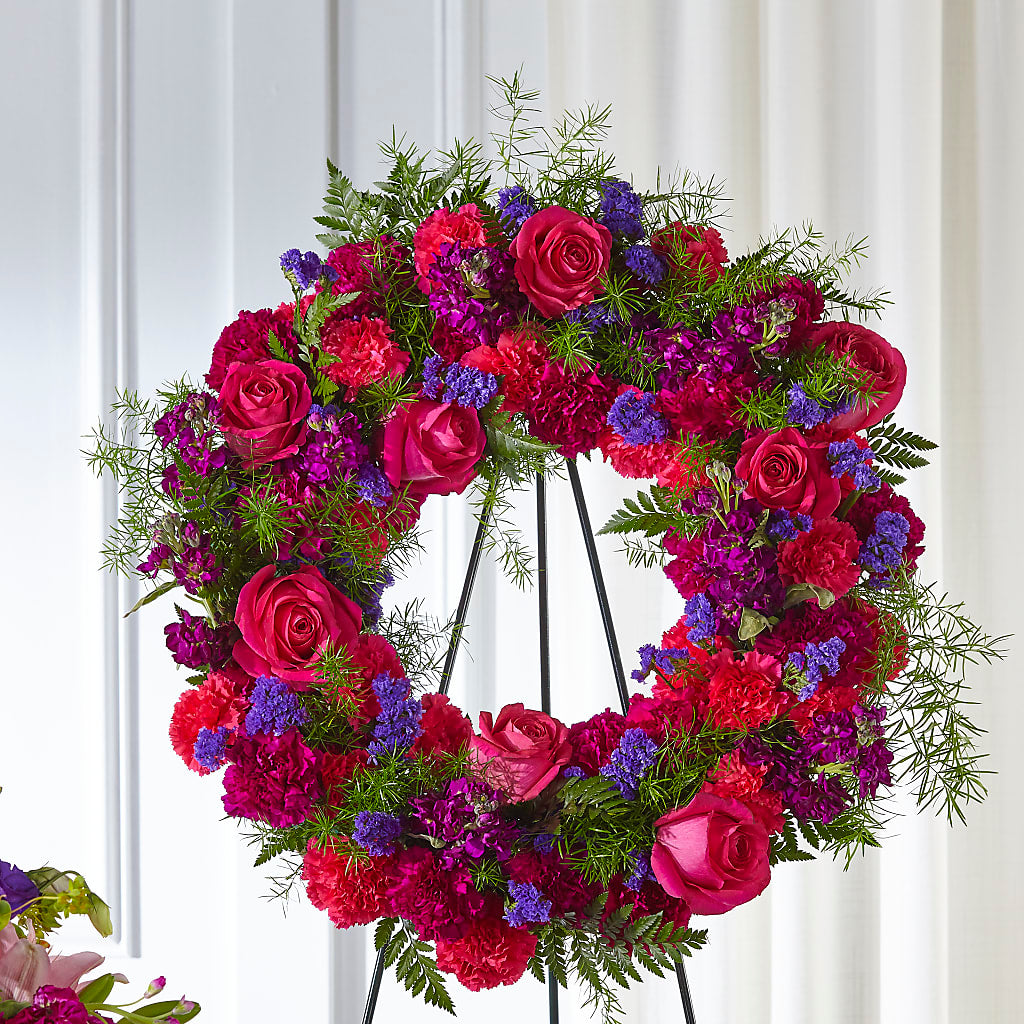 Calming Colors Wreath – Blossoms In Studio Of Flowers, Forest MS