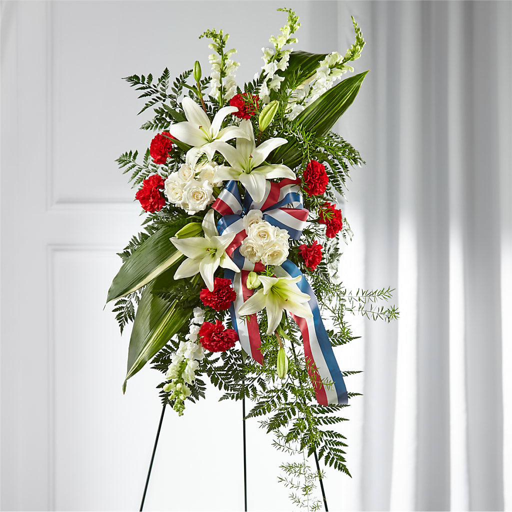Stars of Life Standing Spray – Blossoms In Studio Of Flowers, Forest MS