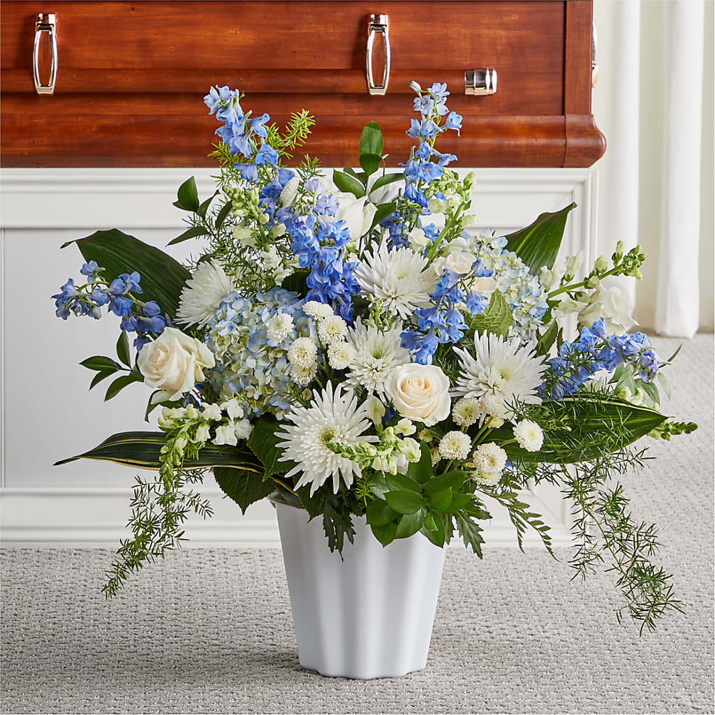 Everlasting Memories Floor Basket – Blossoms In Studio Of Flowers, Forest MS