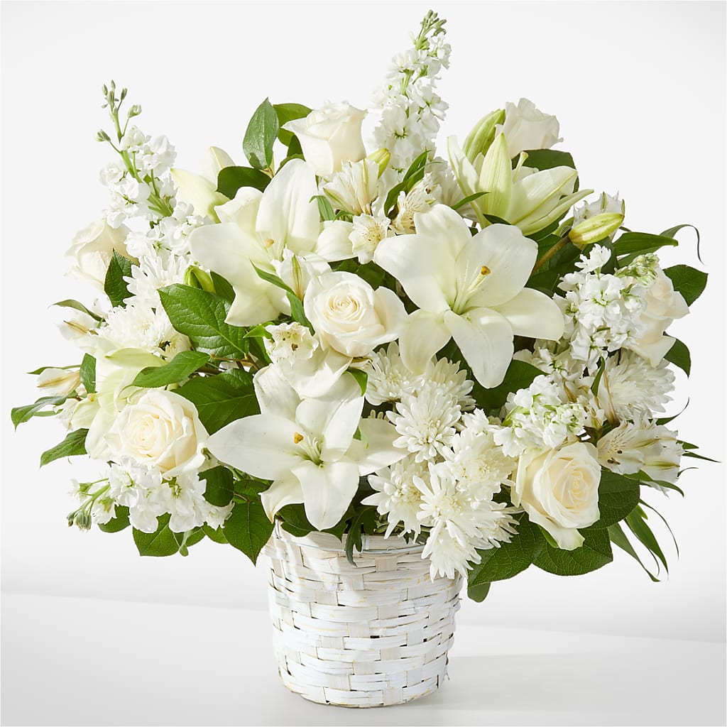 Peaceful Reflections Arrangement – Blossoms In Studio Of Flowers, Forest MS