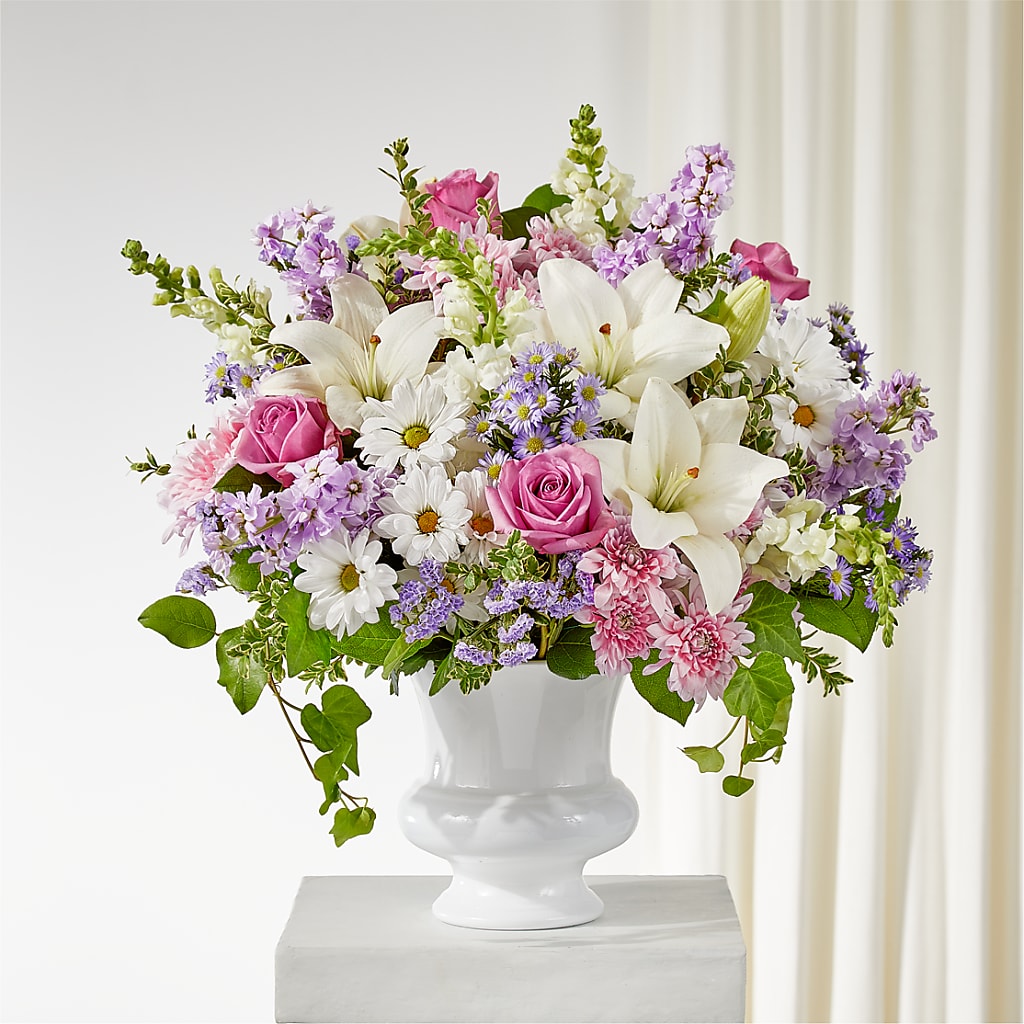 Remarkable Life Urn Arrangement – Blossoms In Studio Of Flowers, Forest MS