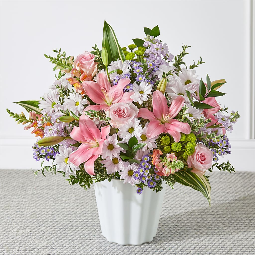 Abundant Compassion Floor Basket – Blossoms In Studio Of Flowers, Forest MS