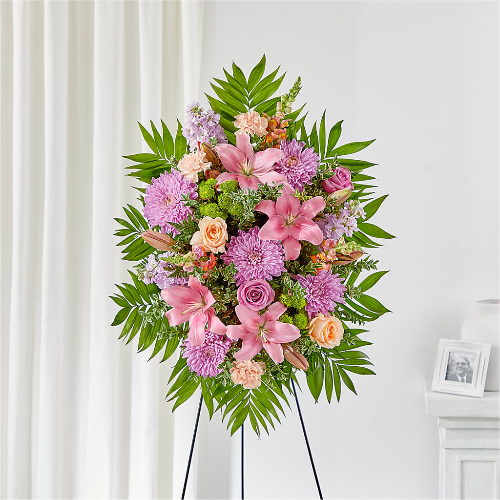 Love & Light Standing Spray – Blossoms In Studio Of Flowers, Forest MS