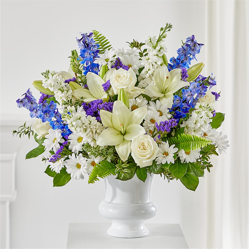 Expressions of Hope Urn Arrangement – Blossoms In Studio Of Flowers, Forest MS