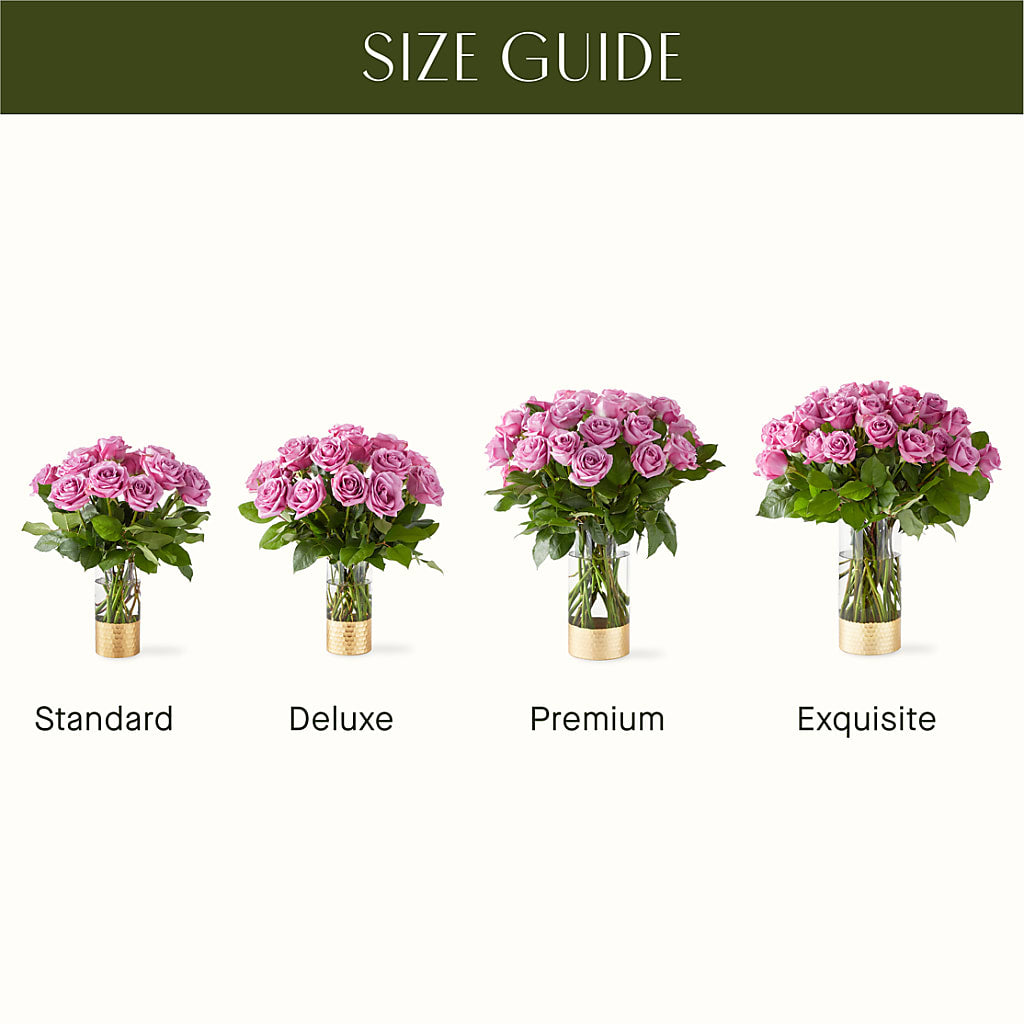 Secret Admirer Lavender Rose Bouquet – Blossoms In Studio Of Flowers, Forest MS