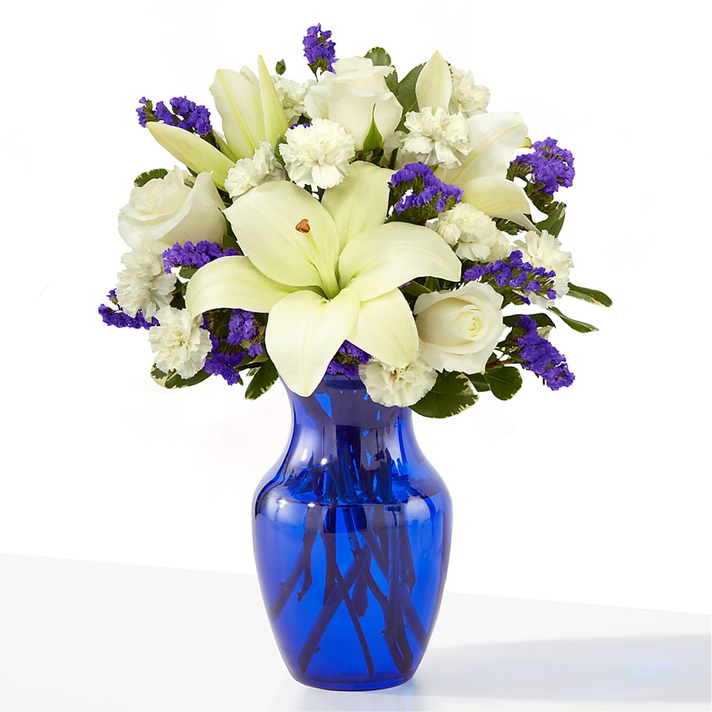 Sapphire Rush Bouquet – Blossoms In Studio Of Flowers, Forest MS