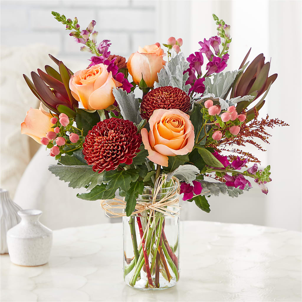 Moody Hues Bouquet – Blossoms In Studio Of Flowers, Forest MS