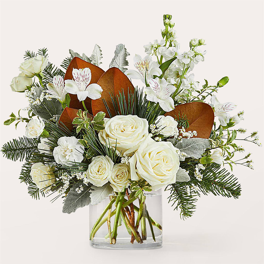 Fresh Snowfall Bouquet – Blossoms In Studio Of Flowers, Forest MS