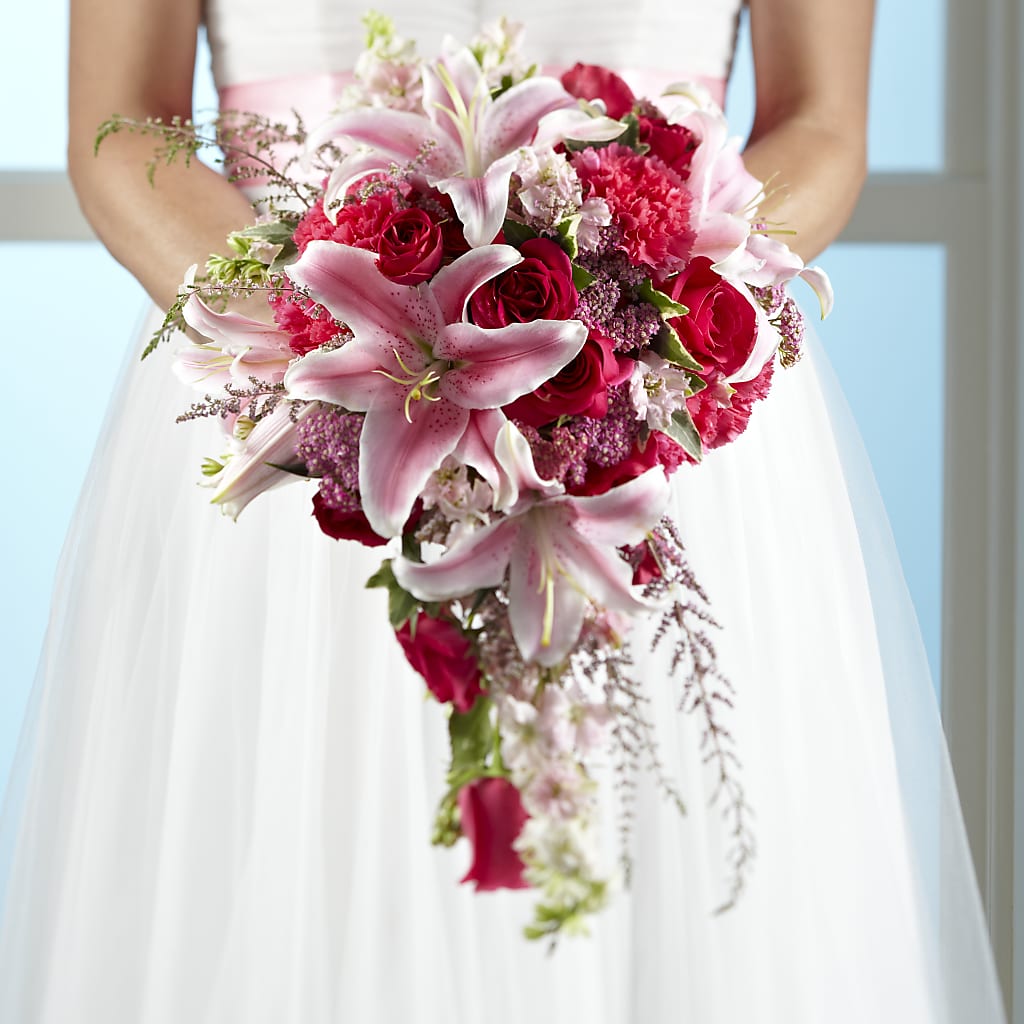 Lily & Rose Bouquet – Blossoms In Studio Of Flowers, Forest MS