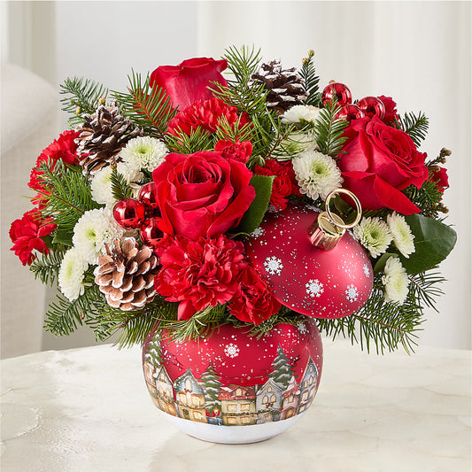 Christmas Carols Ornament –  Blossoms In Studio Of Flowers, Forest MS