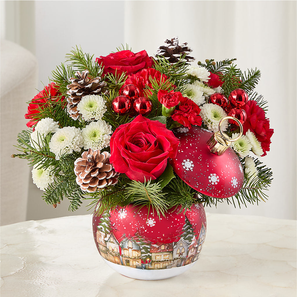 Christmas Carols Ornament –  Blossoms In Studio Of Flowers, Forest MS