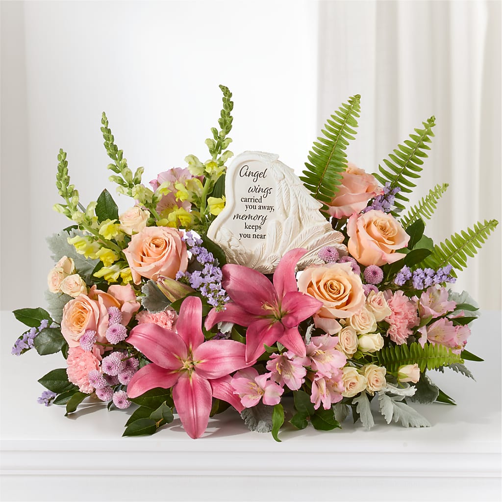Gentle Light Arrangement –  Blossoms In Studio Of Flowers, Forest MS