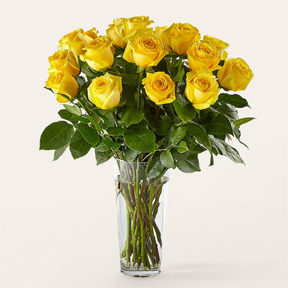 Long Stem Yellow Rose Bouquet –  Blossoms In Studio Of Flowers, Forest MS