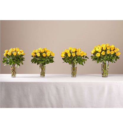 Long Stem Yellow Rose Bouquet –  Blossoms In Studio Of Flowers, Forest MS