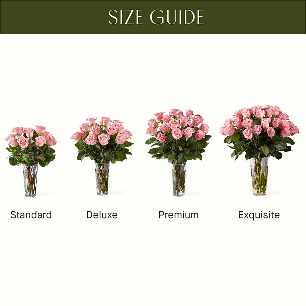 Long Stem Pink Rose Bouquet –  Blossoms In Studio Of Flowers, Forest MS