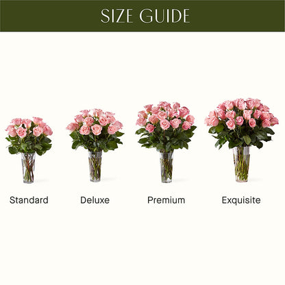 Long Stem Pink Rose Bouquet –  Blossoms In Studio Of Flowers, Forest MS
