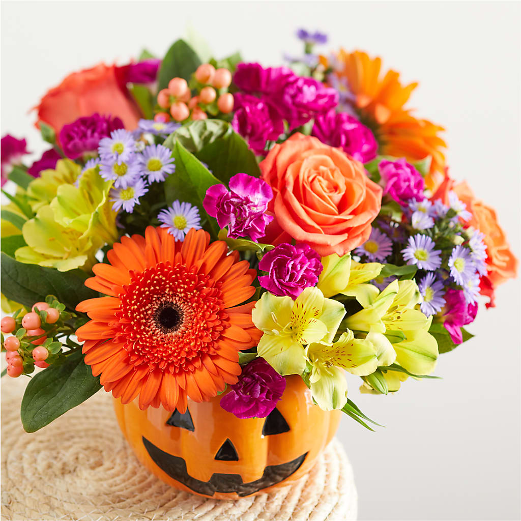 Tricks & Treats Pumpkin –  Blossoms In Studio Of Flowers, Forest MS