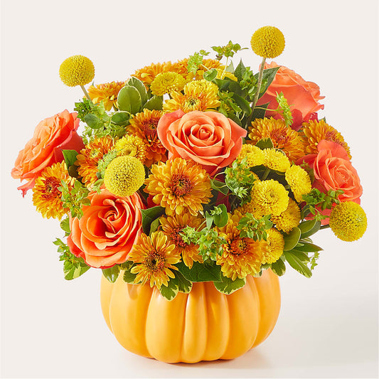Gourdgeous Pumpkin –  Blossoms In Studio Of Flowers, Forest MS