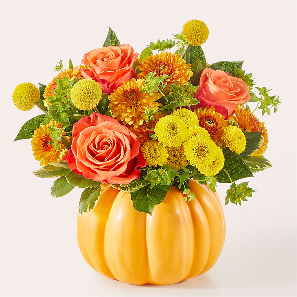 Gourdgeous Pumpkin –  Blossoms In Studio Of Flowers, Forest MS