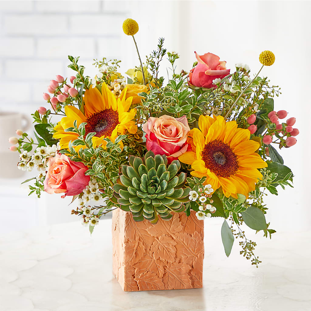 Sunflower Season Bouquet –  Blossoms In Studio Of Flowers, Forest MS