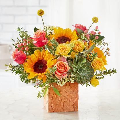 Sunflower Season Bouquet –  Blossoms In Studio Of Flowers, Forest MS