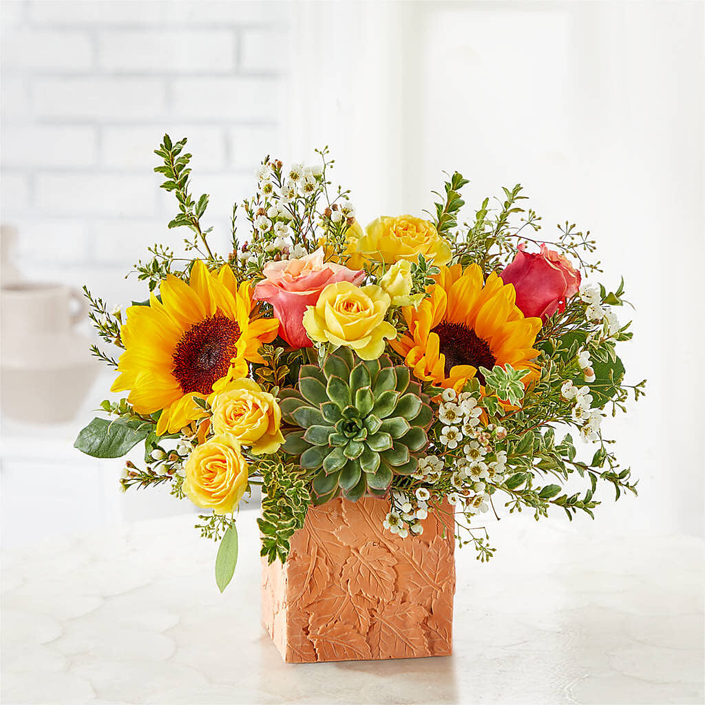 Sunflower Season Bouquet –  Blossoms In Studio Of Flowers, Forest MS