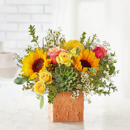 Sunflower Season Bouquet –  Blossoms In Studio Of Flowers, Forest MS