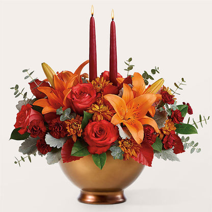 Fruits of Fall Centerpiece –  Blossoms In Studio Of Flowers, Forest MS