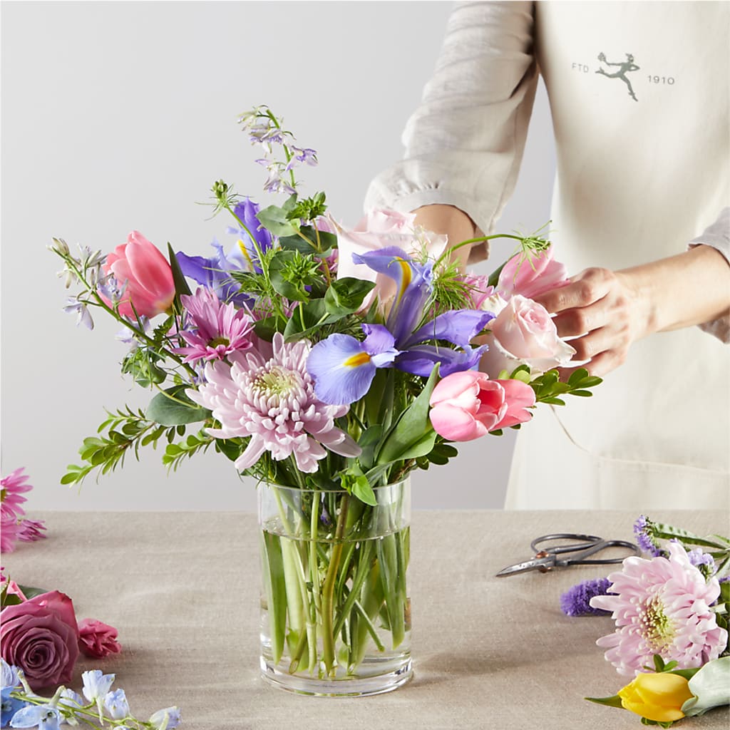 Pastel Tradition - A Florist Original –  Blossoms In Studio Of Flowers, Forest MS