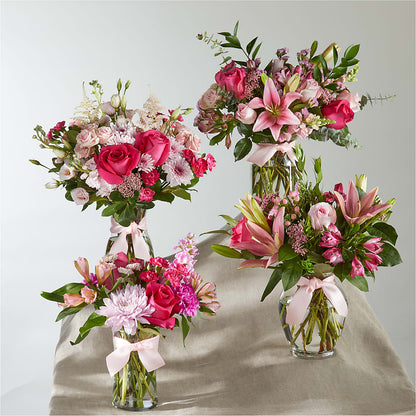 Pink Ribbon - A Florist Original –  Blossoms In Studio Of Flowers, Forest MS