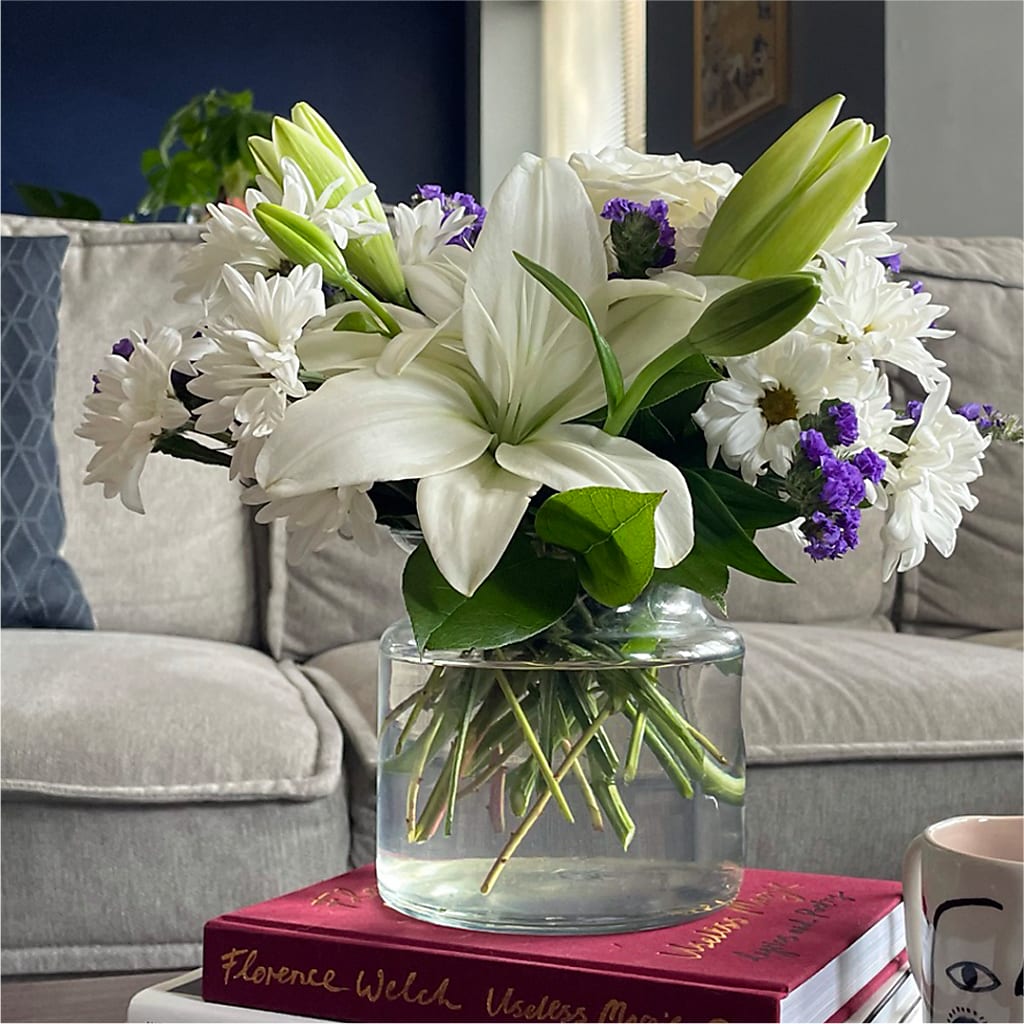 Beyond Blue Bouquet –  Blossoms In Studio Of Flowers, Forest MS