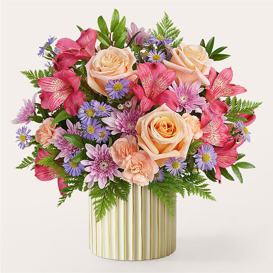 Sunset Serenade Bouquet –  Blossoms In Studio Of Flowers, Forest MS