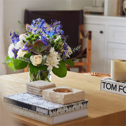 Cerulean Waves Bouquet –  Blossoms In Studio Of Flowers, Forest MS