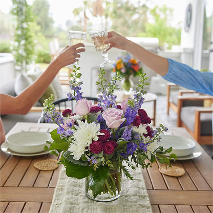 Violet Frost Bouquet –  Blossoms In Studio Of Flowers, Forest MS