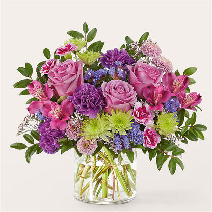 Glass Half Full Bouquet –  Blossoms In Studio Of Flowers, Forest MS