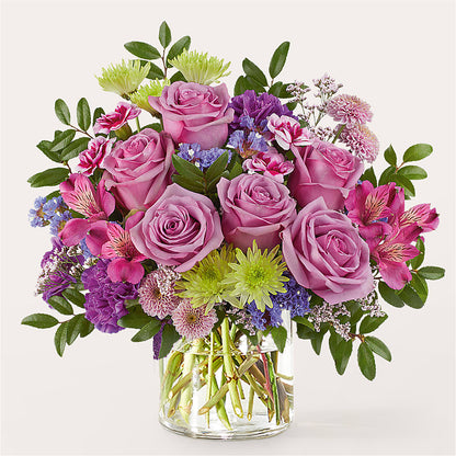 Glass Half Full Bouquet –  Blossoms In Studio Of Flowers, Forest MS