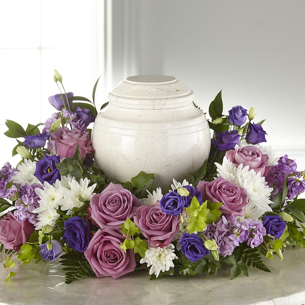 Blooming Sympathy Cremation Adornment –  Blossoms In Studio Of Flowers, Forest MS