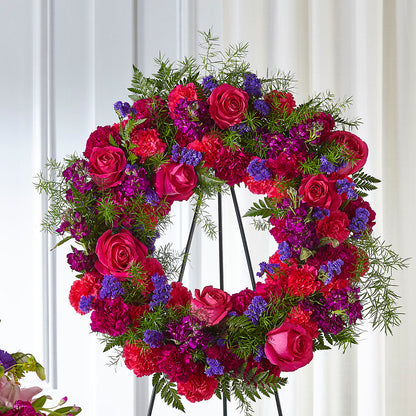 Calming Colors Wreath –  Blossoms In Studio Of Flowers, Forest MS