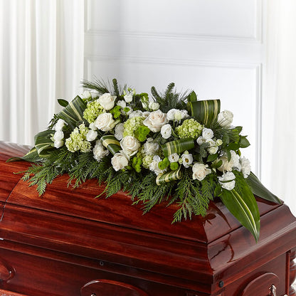 Hopeful Gesture Casket Spray –  Blossoms In Studio Of Flowers, Forest MS