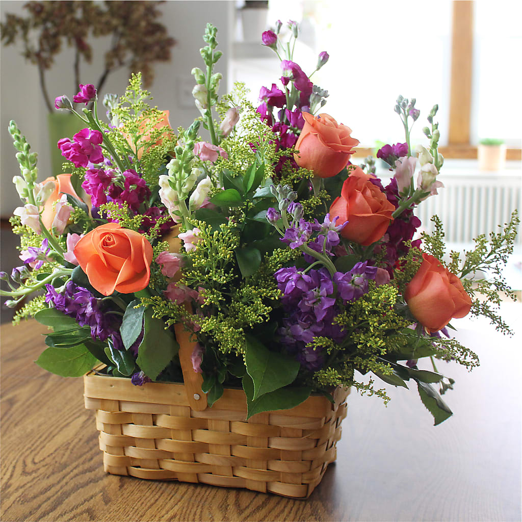 Garden of Life Basket –  Blossoms In Studio Of Flowers, Forest MS